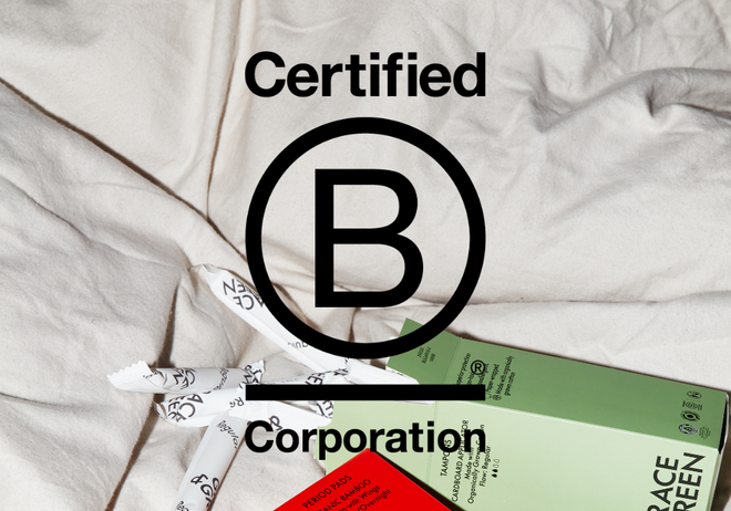 Grace & Green is a certified B Corporation