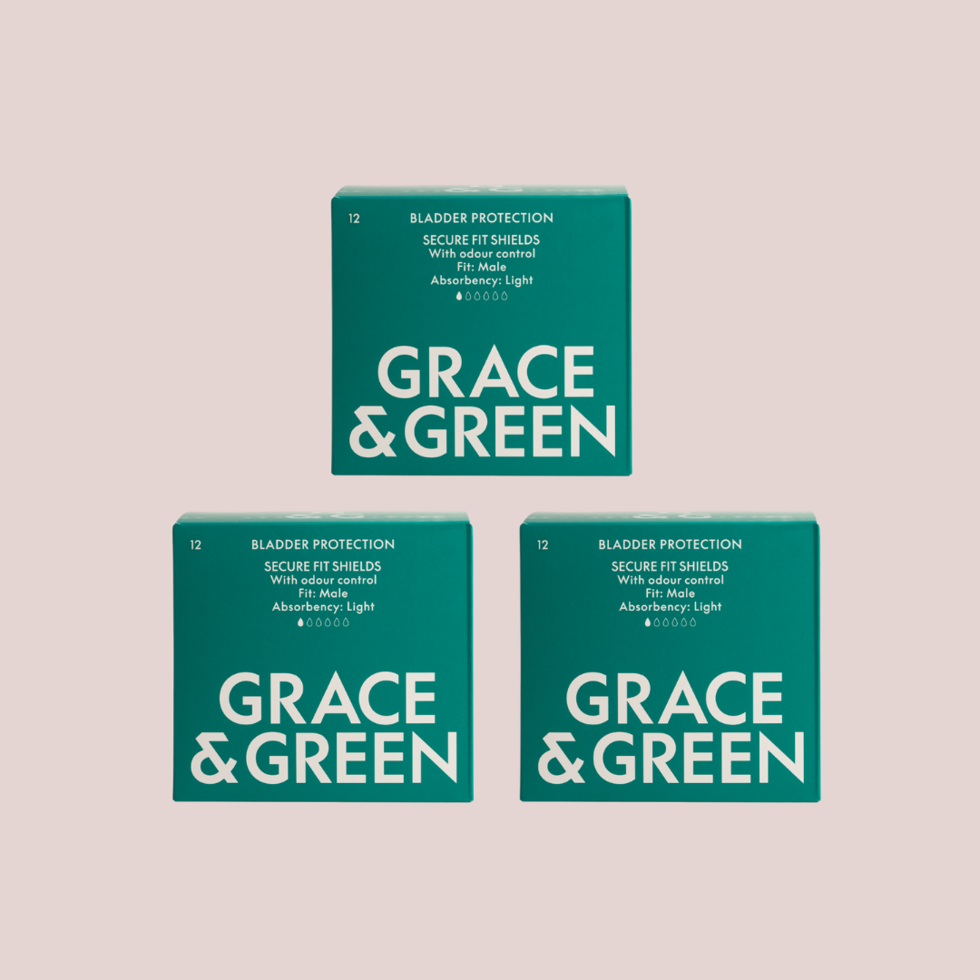 Urinary Protection Shields for men, designed for leaks and light incontinence