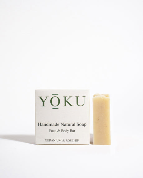 YOKU Natural Soap Bar - Geranium & Rosehip