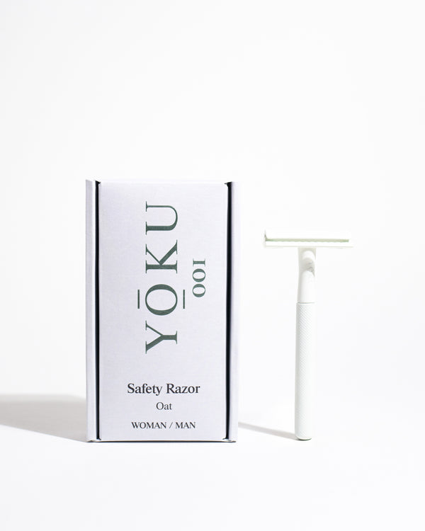 YOKU Oat Reusable Chrome Razor