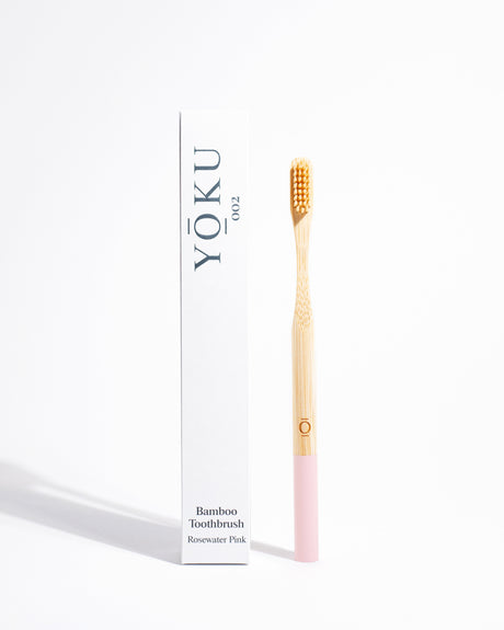 YOKU Rosewater Pink Bamboo Toothbrush