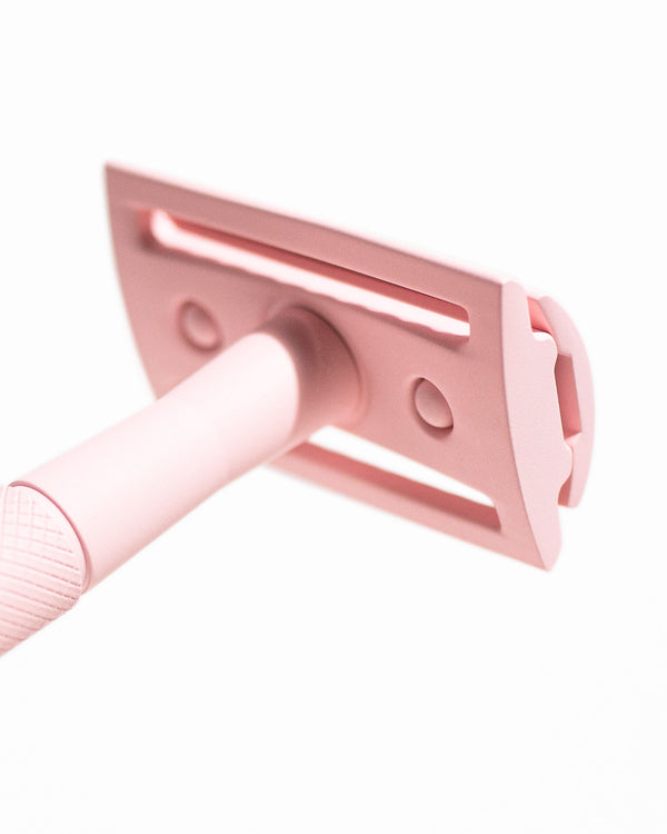 Japanese Razor Pink YOKU Reusable Chrome Razor Plastic Free – Grace & Green