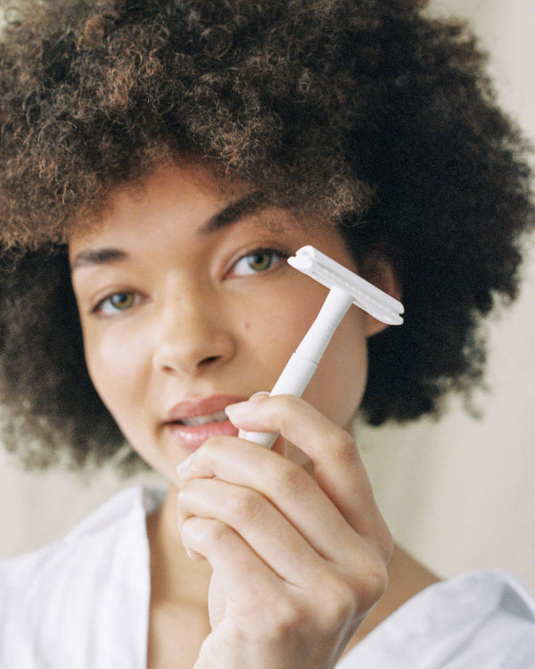 YOKU Oat Reusable Chrome Razor